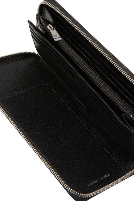 Zip-Around Leather Wallet